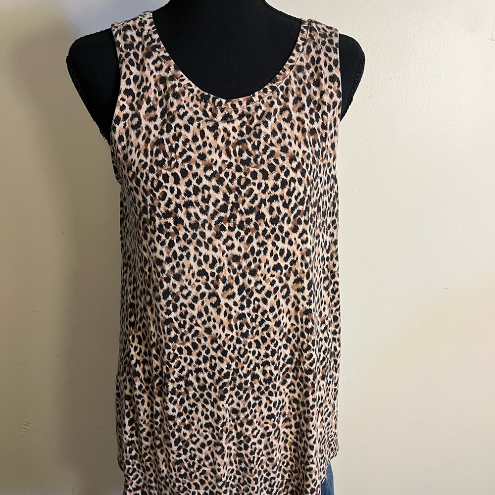 Old Navy Leopard Print Sleeveless Top